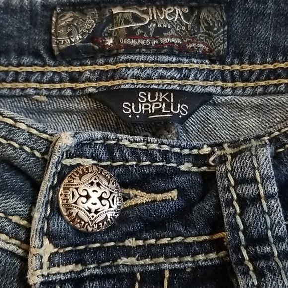 Silver Suki Surplus Jeans Sz 27 - Picture 5 of 11